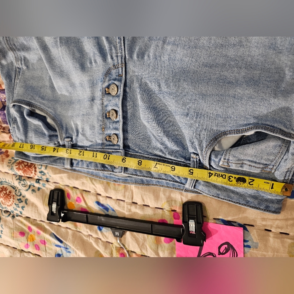 Old Navy Rockstar Super Skinny Jeans Plus Size 16 Light Wash Button High Rise